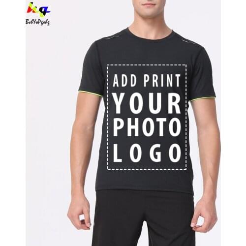Customized/DIY LOGO T-shirt printing your logo/picture text team name shirt summer mens and womens casual shirt