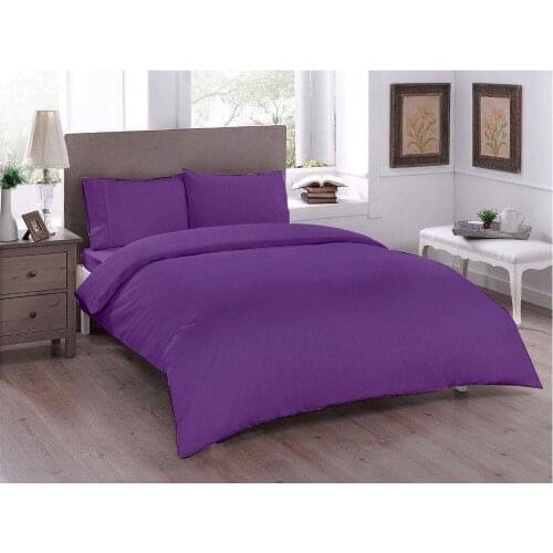 Dowry World Pure Double Duvet Cover Set Plum
