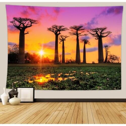 Aggcual Beautiful natural scenery tapestry wall hanging 3d printed aesthetic room decor Mural Beach Towel Bedspreads mat tap125