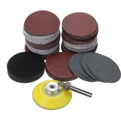 50mm/2" Sandpaper Mixed Sanding Disc For Metal Wood Restoration Sanding Polishing Abrasive Tool Kit 80-3000 Grit Sander Discs