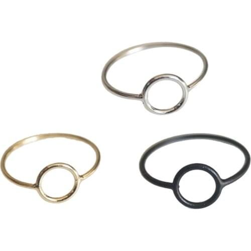 10 pcs/lot new arrival items fashion copper brass casting metal circle shaped geometry finger rings