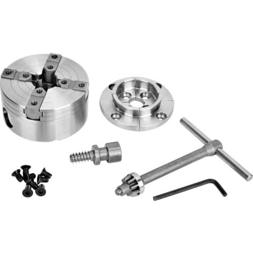 New Reversible 3.5 Inch Wood Turning Chuck 1-Inch x 8TPI Thread Wood Lathe Chuck Accessory Jaws Wood Lathe Turning Tool 9 Types