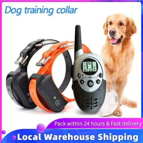 Bark stopper dog training collar Vibration alert Audible warning Static punishment electric collar 3 training modes perros
