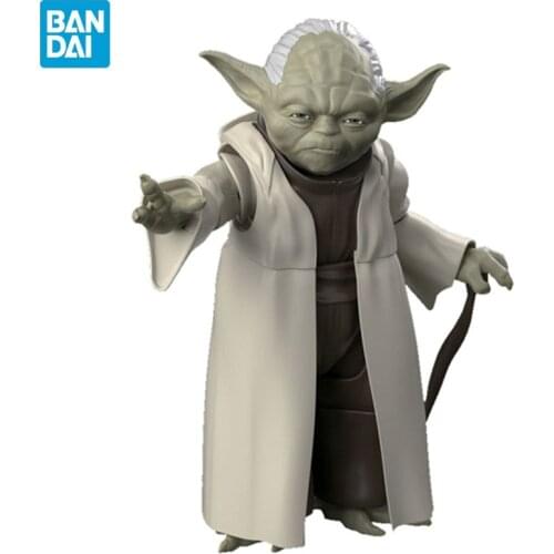 Orignal BANDAI Starwars 1/6 11cm BABY YODA Peluche Master Star Wars The Mandalorian Jedi Knight Assembly Models Adult Kids Toys
