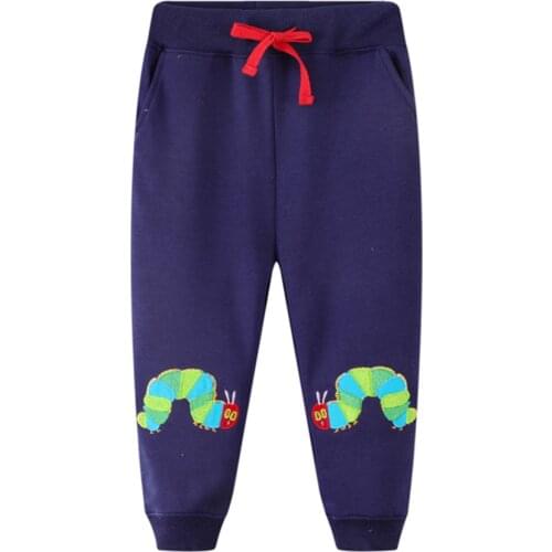 Jumping Meters Winter Autumn Boys Girls Animals Drawstring Children Sweatpants Dinosaur Long Trousers Pants Kids Fashion Clothes
