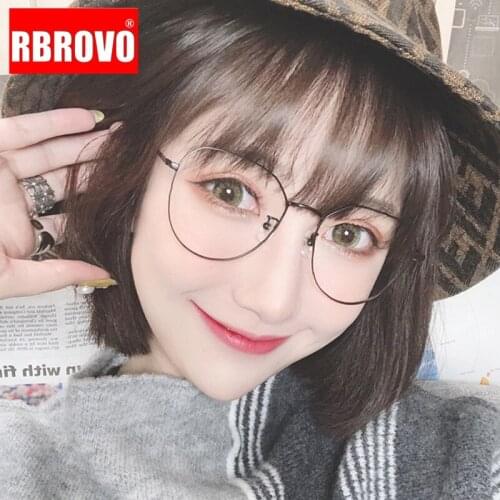 RBROVO Anti Blue Light Glasses Frame For Women Retro Brand Designer Optical Spectacle Women Eyeglasses Frame Gafas De Mujer 2021
