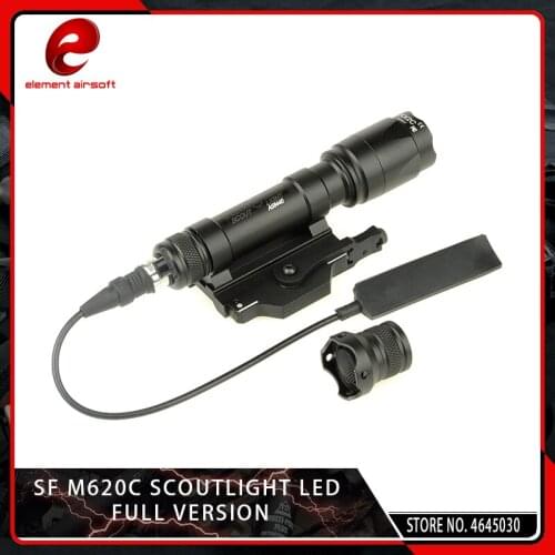 Element Airsoft M620C New CREE R2 LED Scout Light Handheld Spotlight for Hunting 220 Lumens for Picatinny Rails