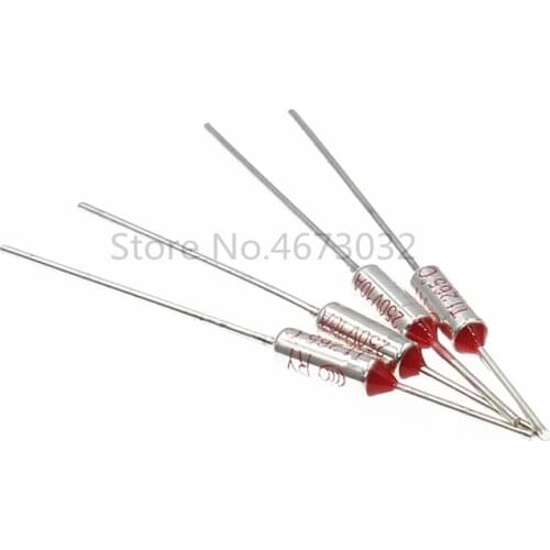 100pcs Thermal Fuse RY Tf 60~285 10A250V Aluminum Thermal Protector Thermal Fuse (write the degrees that you want