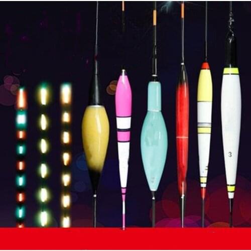 Smart Fishing Float Bite Alarm Fish Bait LED Light Color Change Automatic Night Electronic Changing Buoy Glow In The Dark