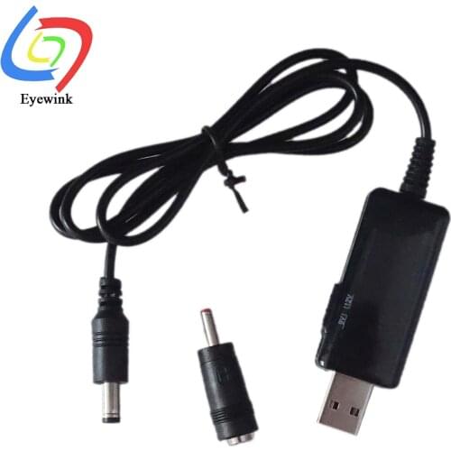 USB Boost Converter DC 5V to 9V 12V USB Step-up Converter Cable + 3.5x1.35mm Connecter For Power Supply/Charger/Power Converter