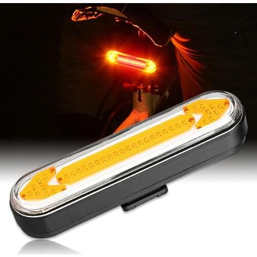 Bike Tail Lamp Turn Signal Cycling USB Rechargeable Wireless Warning Light LED Bike Light Flash Tail Rear Bicycle Seatpost Light