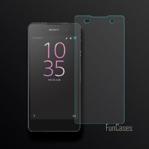2.5D Curved Edge Screen For Sony Xperia E5 Tempered Glass For Sony Xperia E5 Screen Protector Front HD Film Anti-Scratch 0.26mm