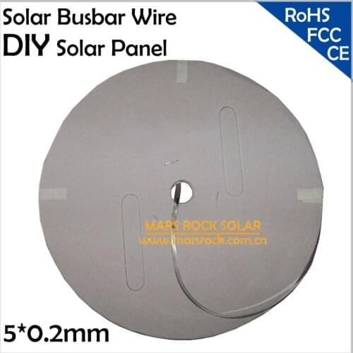 2kg, 240meters, 5x0.2mm Lead Free Solar Busbar Wires, 5mm Solar Bus Bar Wire, 5mm PV Ribbon Wire for Solar Cells Solder, TUV, UL