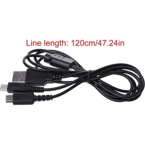 2-In-1 USB Power Charging Cable Y-Splitter Cord for nintendo 3DS NDSI DS Lite