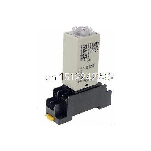 24VAC H3Y-2 Power On Time Delay Relay Solid-State Timer 0.2-5S DPDT 8Pins&Socket