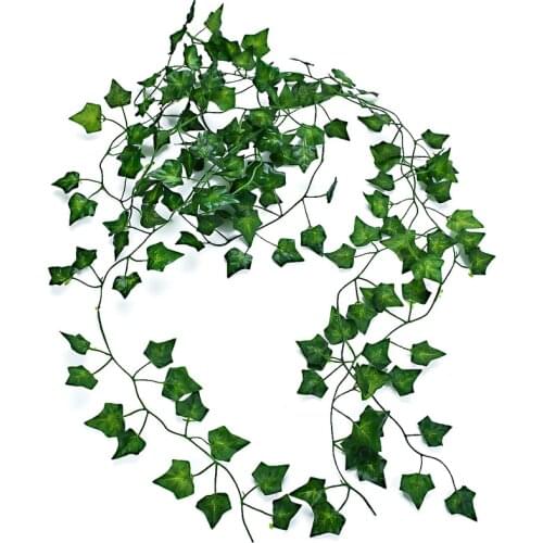 5/3/1Pcs 240CM Hanging Artificial Leaf Garland Plants Ivy Vine Foliage Fake Plants Party Wedding Garden Fake Flowers Home Decor