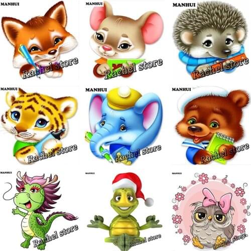 DIY Diamond Paintings Diamond Mosaic Cartoon animals Full Square Diamonds and Round Diamond Embroidery FB016