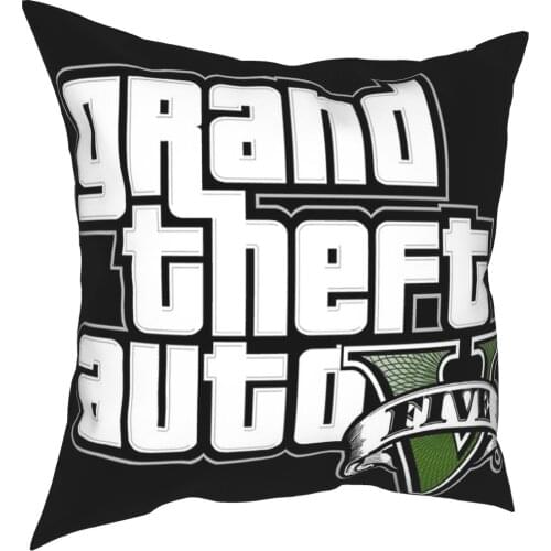 GTA Pillow Case Cover Rectangular Cushion 30X50 Pillowcase 70X70 White Cushion Cover