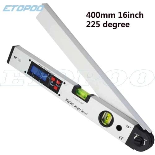 400mm 16inch Range Finder Digital Protractor Digital Angle Finder Level Digital Spirit Level Angle Finder Meter