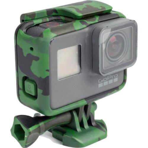 Go pro 5 Accessories frame For GoPro hero 7 Hero6 Hero5 Sports Camera Frame Drop-proof Camouflage Protective Housing Case