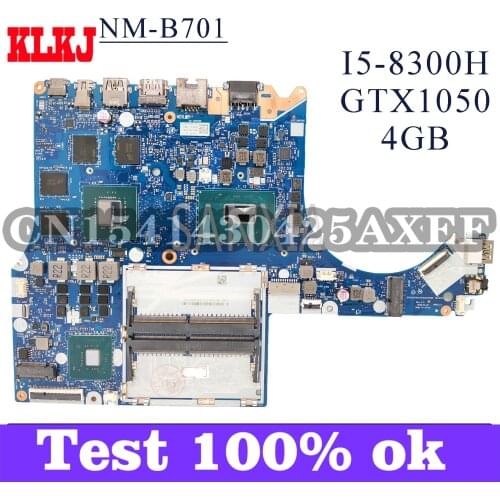 KLKJ NM-B701 Laptop Motherboard For Lenovo Legion Y530-15ICH Y7000 Original Mainboard I5-8300H GTX1050-4GB