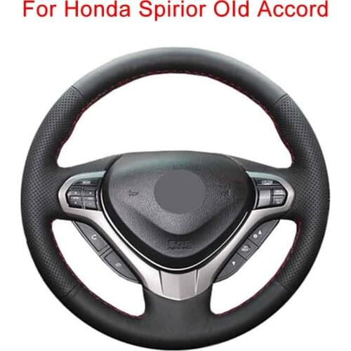 Customize Car Steering Wheel Cover For Honda Spirior OId Accord Leather Braid For Steering Wheel