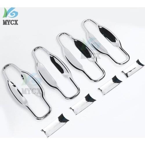 For Toyota Land Cruiser V8 200 LC200 2016- 2021 Door Handle Cover Door Bowl Trims ABS Chrome Stickers Car-Styling Accessories