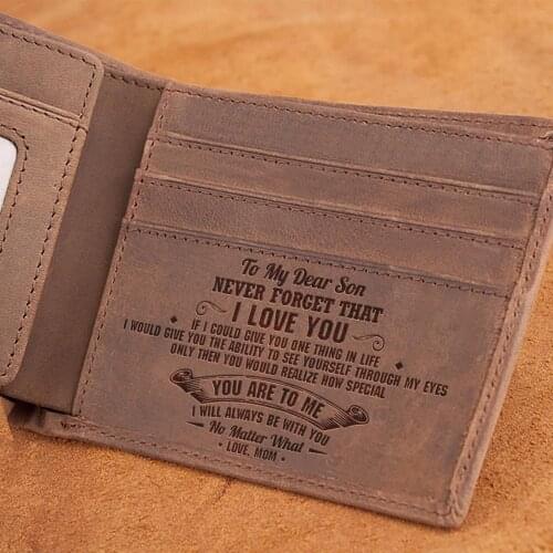 Mom To Son - I Will Always Be With You - Bifold Wallet