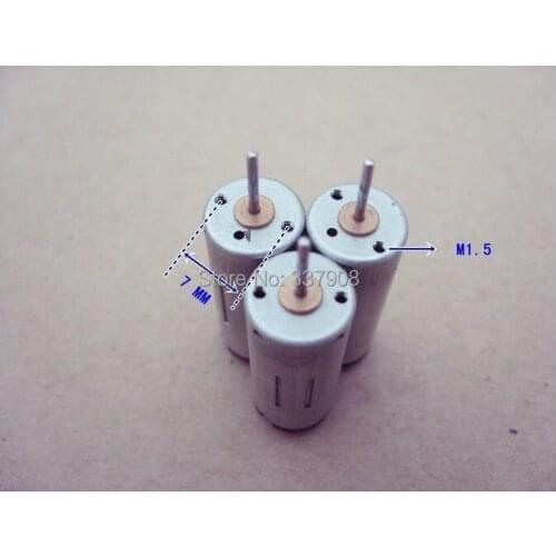 20PCS New 1025 cylindrical 3v/0.08A/17000RPM High Speed Micro DC Motor For Car Toy/Robot Test