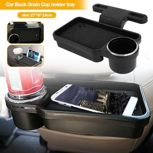 Car Backseat Organizer Car Headrest Tray Foldable Back Beverage Rack Multi Tray Travel Table Accesories for Car Stands
