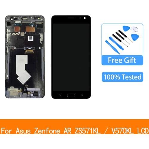 5.7'' Original Display For ASUS Zenfone AR ZS571KL LCD Display Touch Screen Digitizer Assembly with Frame for ASUS ZS571KL LCD