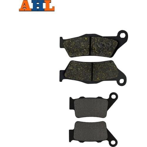 AHL Motorcycle Front and Rear Brake Pads for SX 125 SX125 1994-2003 / SX 250 SX250 1994-2002 Black Brake Disc Pad