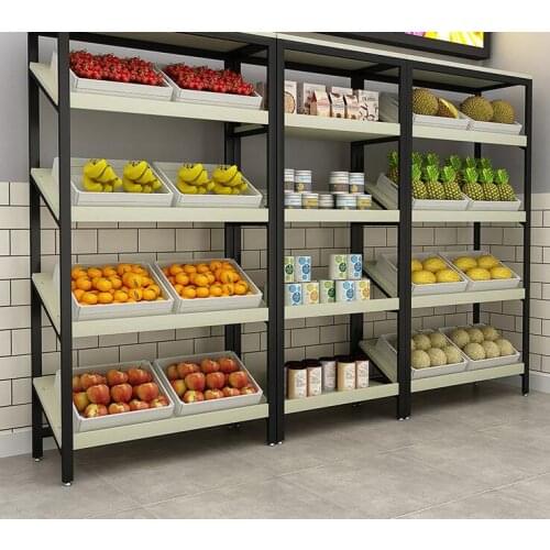 Shelf shelving display cabinet inclined display cake fruit shopping mall gift shoe store Nakajima cabinet supermarket snack rack