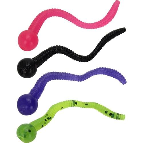 50Pcs Floating Soft Bait for String Hook Tadpole Shape Attracts Fish Silicone Artificial Fishing Lure Rubber Worm Baits Swimbait