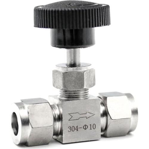 Adjustable Needle Valve O.D 3 4 6 8 10 12 Mm 3/8" 1/2'' Inch Tube Kitchen Shutoff Compression Switch Fifing 304 Acid Set Crane