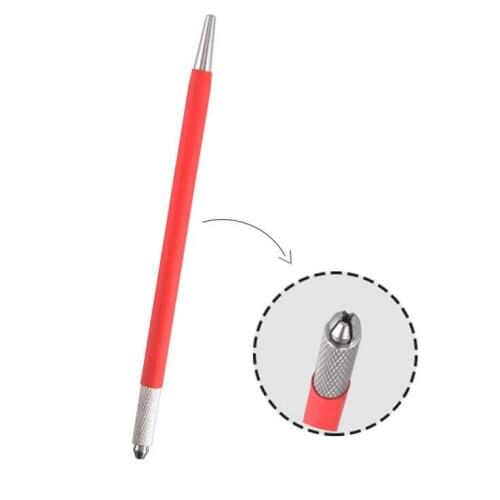 Microblading Pen Machine Tools Tattoo Permanent Eyebrow Makeup Manual Pen for Round Needles Handle Eyelash Mini Makeup Tool