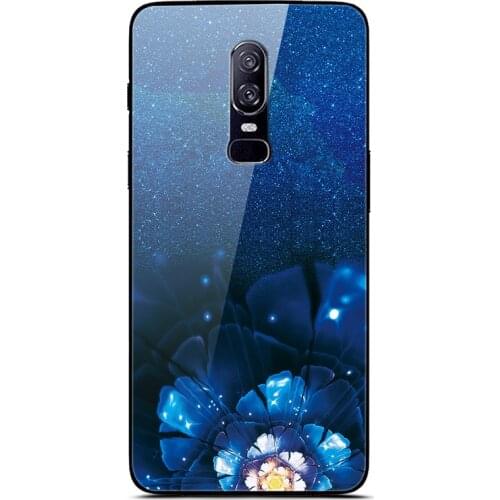 Glass Case For Oneplus 6 Phone Case Phone Cover Phone Shell Back Bumper Series 1
