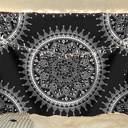 Hippie India Tapestry Wall Hanging Psychedelic Tapiz Mandala Wall Cloth Carpet Dorm Headboard Boho Home Decor Curtain Yoga Sheet