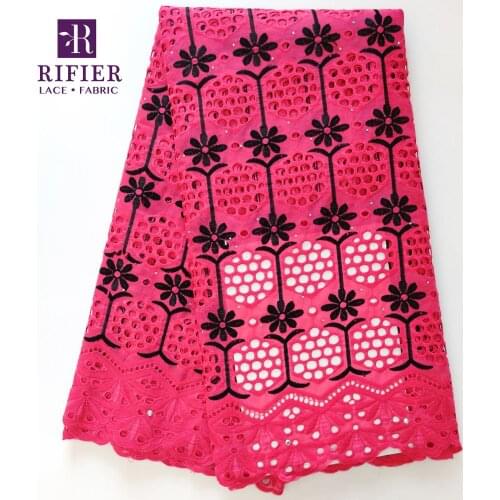 Rhinestones Swiss Voile In Switzerland African Nigerian Dry Lace Wedding Bride Laces Embroidery Cotton Cord Laces Stones Fabrics