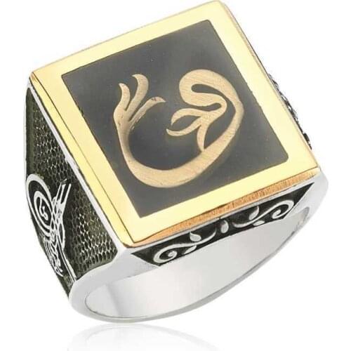 Tevuli 925 Sterling Silver Tulip Vav Male Ring