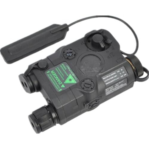 AN/PEQ-15 battery box Laser Aiming Device + GREEN LASER with tail switch 3 modes black