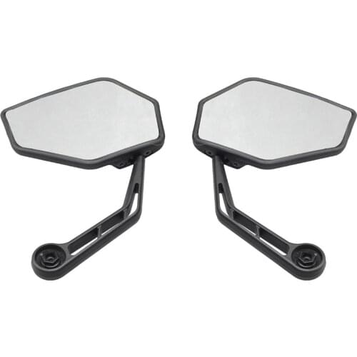 1 Pair Bicycle Mirror Safe Bike Rear View Mirror 360°Rotating Bar End Mirror for Mountain Bike Handlebar