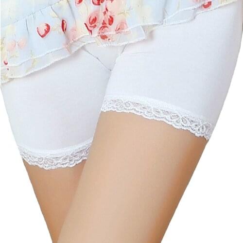 Safety Short Pants Large Size Women Safety Panties Plus Size Natural Color Shorts Safety Leggings Women Mid-rise Safety Pants