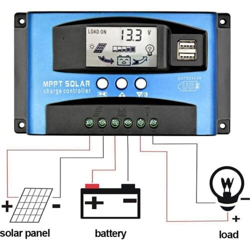 1 Pcs 40A/60A/100A MPPT Solar Panel Regulator Charge Controller 12V/24V Auto Focus Tracking AU