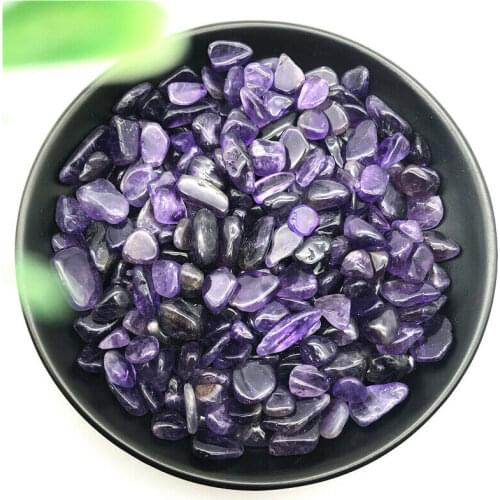 50g 8-12mm Natural Amethyst Purple Quartz Crystal Tumbled Stones Gravel Reiki Natural Stones and Minerals