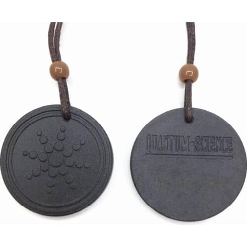 50Pcs Quantum Pendants Scalar Energy Ion Necklace Energy Ions Jewelry Lava Stone Charm Pendants anti radiation 5g protection Nec