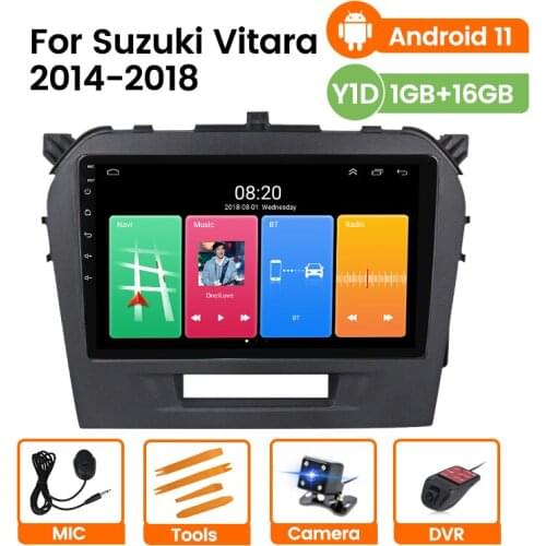 Android 11 Car Multimedia Player For Suzuki Vitara 2014-2018 Radio 9" Stereo Headunit Tape Recorder SWC Navigation BT GPS Wifi