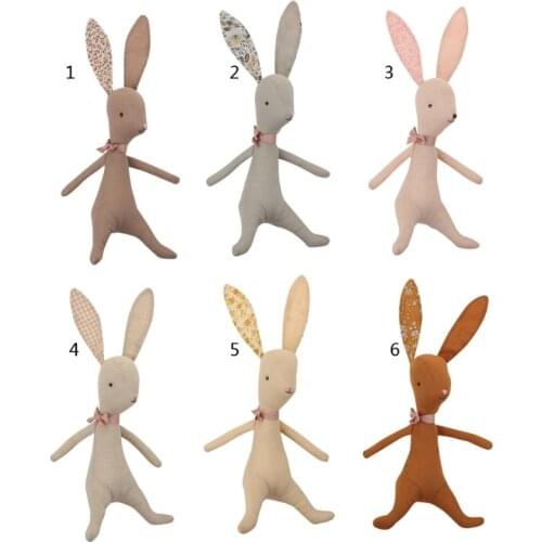 Baby Rabbit Stuffed Dolls Cute Animals Plush Toy Appease Toy Infant Soft Educational Toy Baby Photo Prop Easter Gift