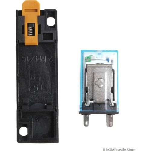 Hot 8 Pin MY2NJ Relay 24 V DC Small Relay 5A DPDT Coil With Base Socket