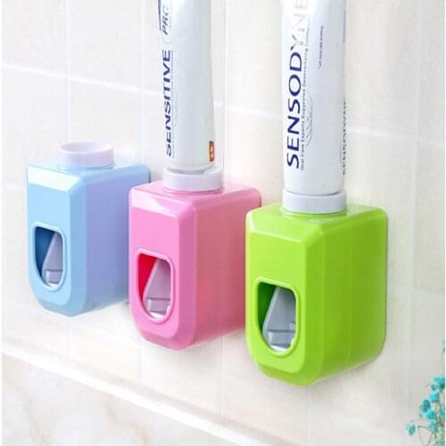 Hands Free Automatic Toothpaste Dispenser Squeezer Mount Bathroom Accessories